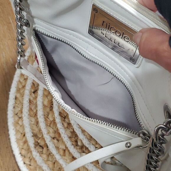 Nicole Miller While Floral Embroidered Shoulder Bag - Picture 9 of 12